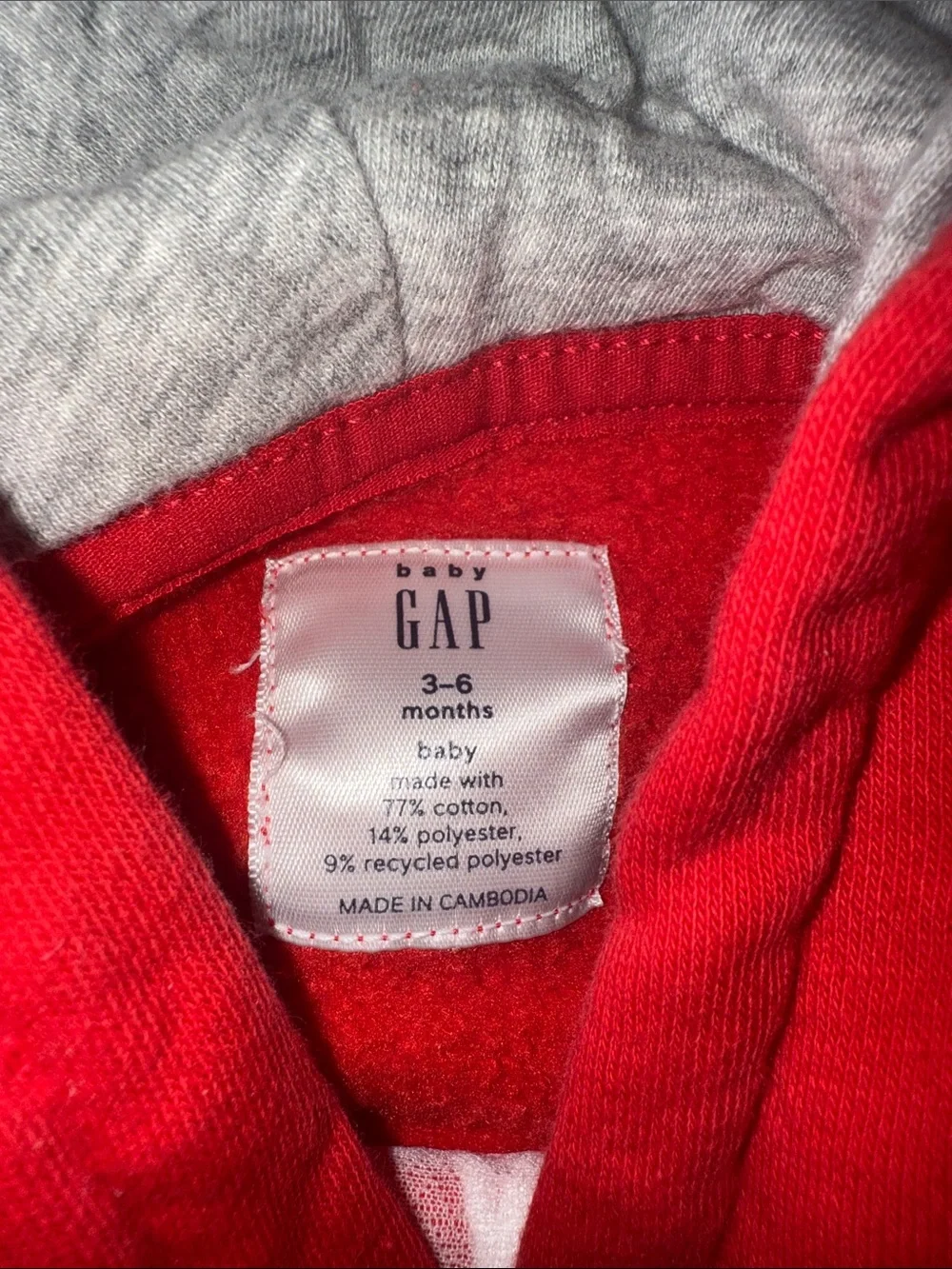 GAP Bright Red Hooded Sweatshirt and Joggers Set